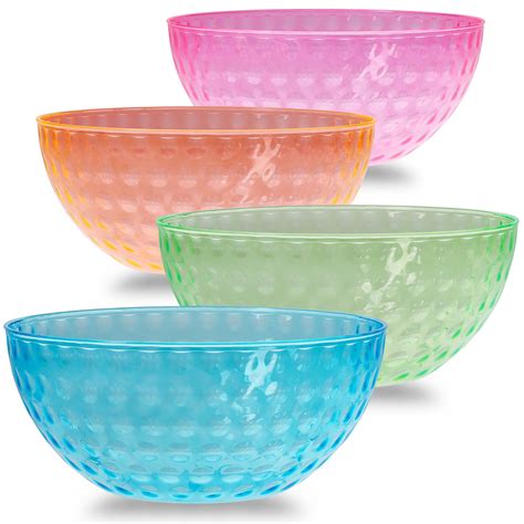 10 Ounce Plastic Square Bowls, 25 Small Square Plastic Serving Bowls - Recyclable, Crack-Resistant, Clear Plastic Square Disposable Bowls, Durable, For Parties Or Catering Events - Restaurantware