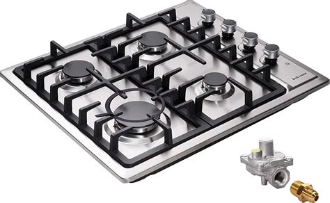24" Gas Cooktop Dual Fuel 4 Sealed Burners Stainless Steel drop-In Gas Hob DM425-SA01AZ Gas Cooker