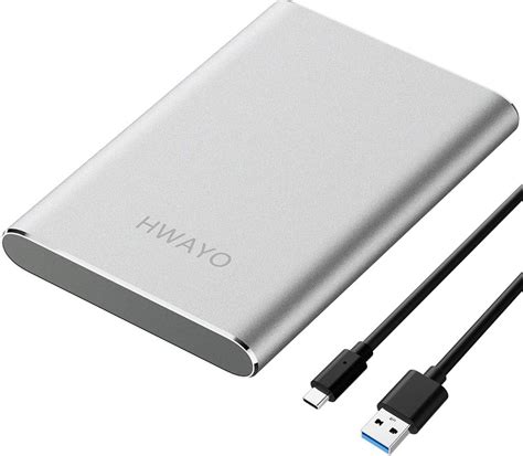 750GB External Hard Drive Portable - HWAYO 2.5'' Ultra Slim HDD Storage USB 3.0 for PC, Laptop, Mac, Chromebook, Xbox One (Black)