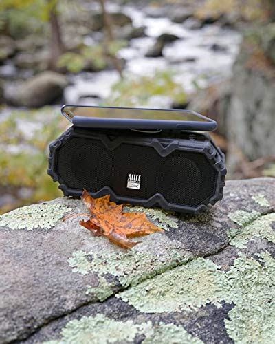 Altec Lansing IMW580 Lifejacket Jolt Heavy Duty Rugged and Waterproof Portable Bluetooth Speaker with Qi Wireless Charging, 20 Hours of Battery Life, 100FT Wireless Range and Voice Assistant