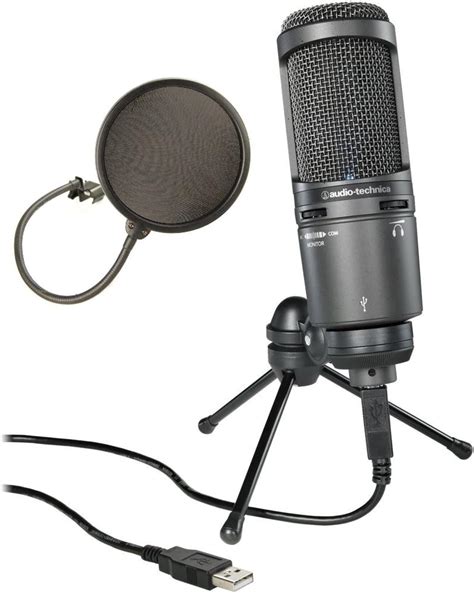 🛒 Flash Sale Audio-Technica AT2020USB Plus Condenser Microphone with Pop Filter