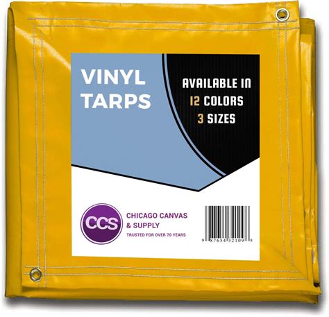 CCS CHICAGO CANVAS & SUPPLY All Purpose Canvas Cotton Drop Cloth, 20 by 20 Feet