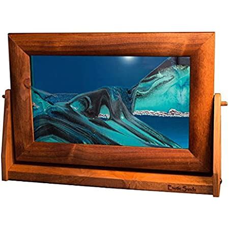 Exotic Sands - American Made Quality - Lg11 Large Alder Frame (Ocean Blue) Bubble Motion Falling Sand. Oprah's Favorite Things, (Unique