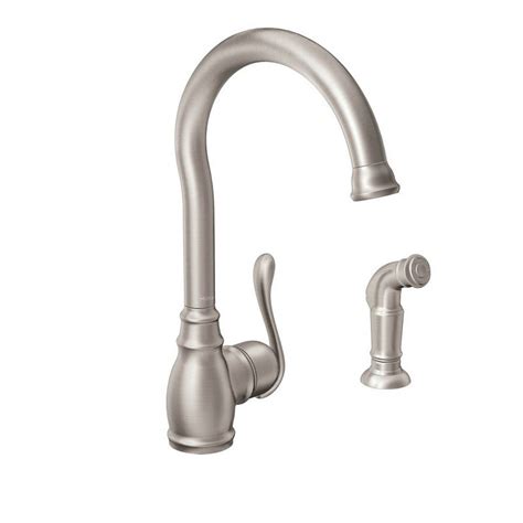 Hottest Sale Moen 87650SRS Kitchen Faucet with Side Spray from the Anabelle Collection, Spot Resist Stainless