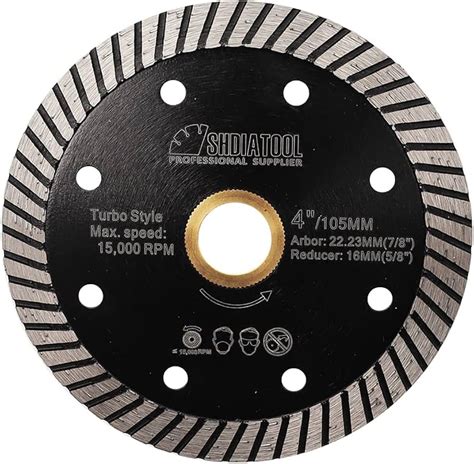 SHDIATOOL 10 Inch Diamond Saw Blade Cutting Porcelain Tile Ceramic Granite Marble Brick(2-Pack)